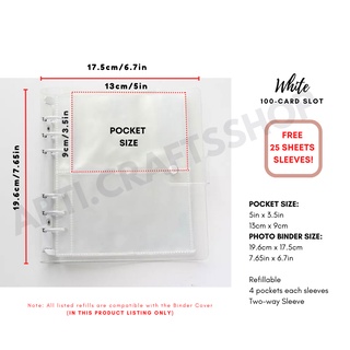Kpop Photocard Binder Album，Kpop Photocard Holder Book,Card Protectors  Sleeve Pages,Transparent, Portable, 150 Cards (3 Inch For 3.5in × 2.5in  Photocard)