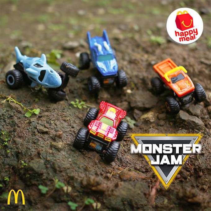 Mcdonalds happy meal toys cheap monster jam