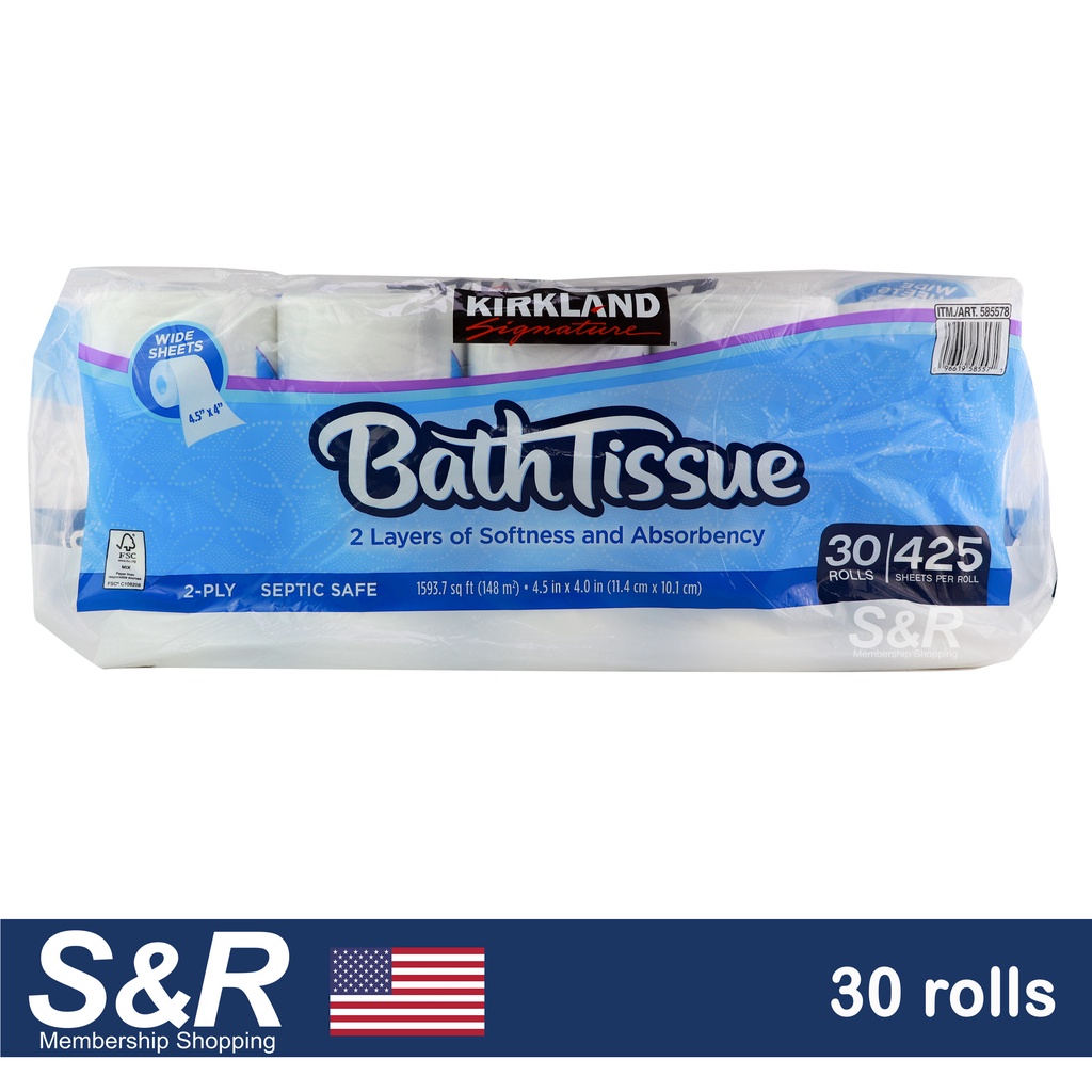 Kirkland Signature 2ply Bath Tissue 30pcs Shopee Philippines