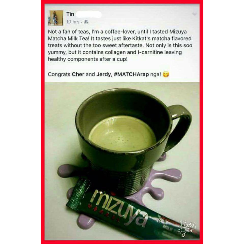 MIZUYA MATCHA MILK TEA Shopee Philippines