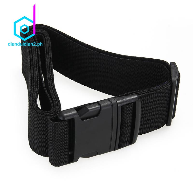 Luggage Belt Strap Belt Cord Rope Black for Suitcase Travel Bag 2M