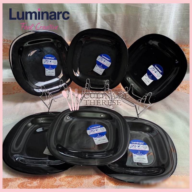 LUMINARC CARINE NOIR SET OF 6 PIECES – Safehome Rwanda