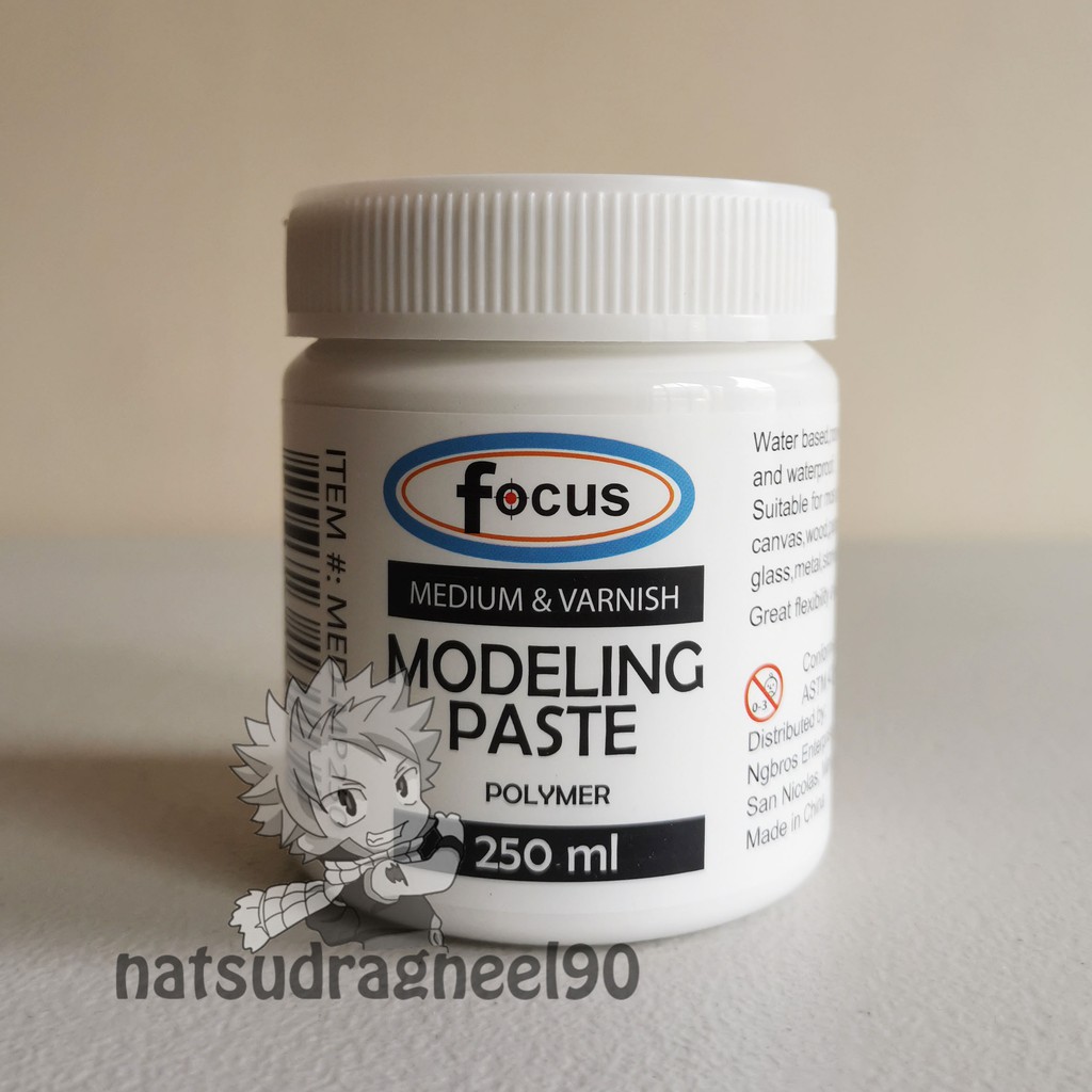 [250ml] Focus White/Black Gesso Polymer & Modeling Paste Polymer