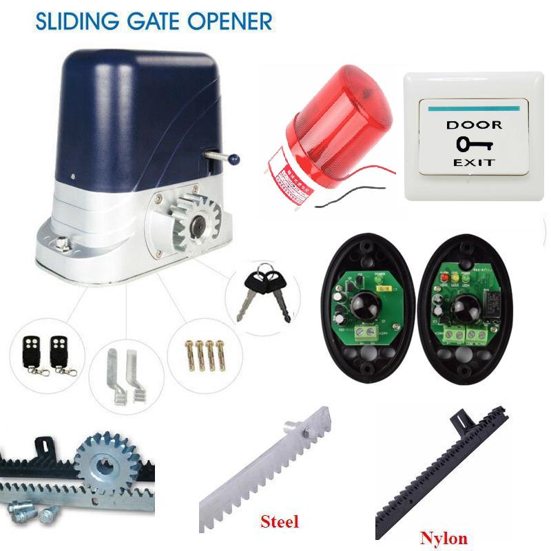 1200kgs Electric Steel Sliding Gate Motors 2 remote control gate opener ...