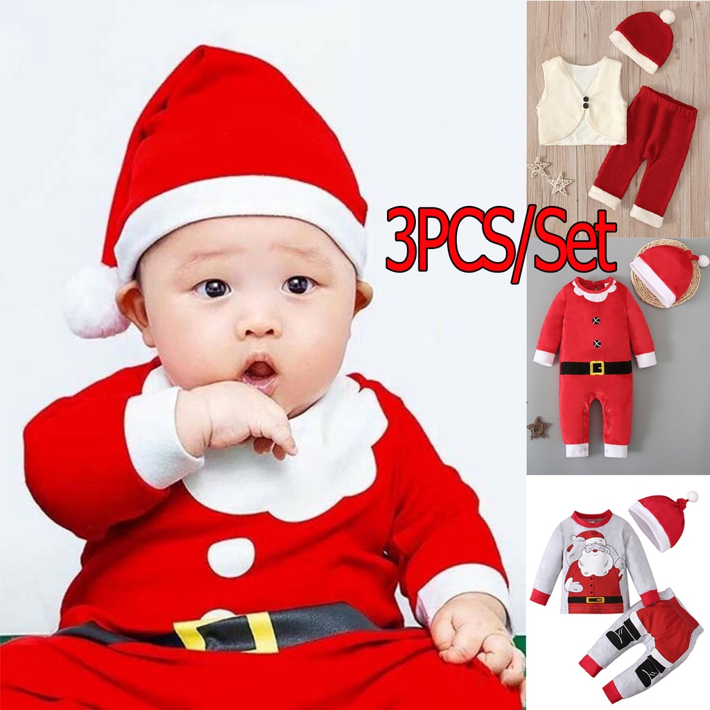 Christmas Newborn Romper Set 0 24 Months Baby Girl Christmas