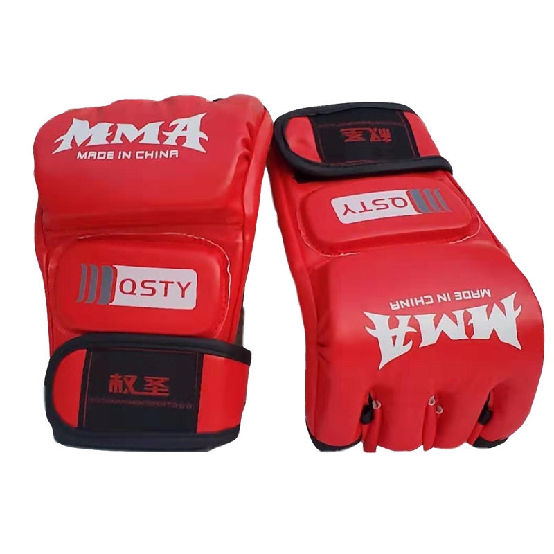 Half finger boxing gloves men adult children fighting UFC professional