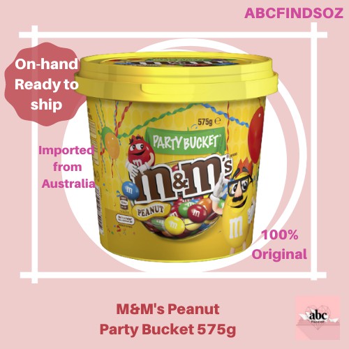 M&M's Peanut Milk Chocolate Snack & Share Party Bucket 575g