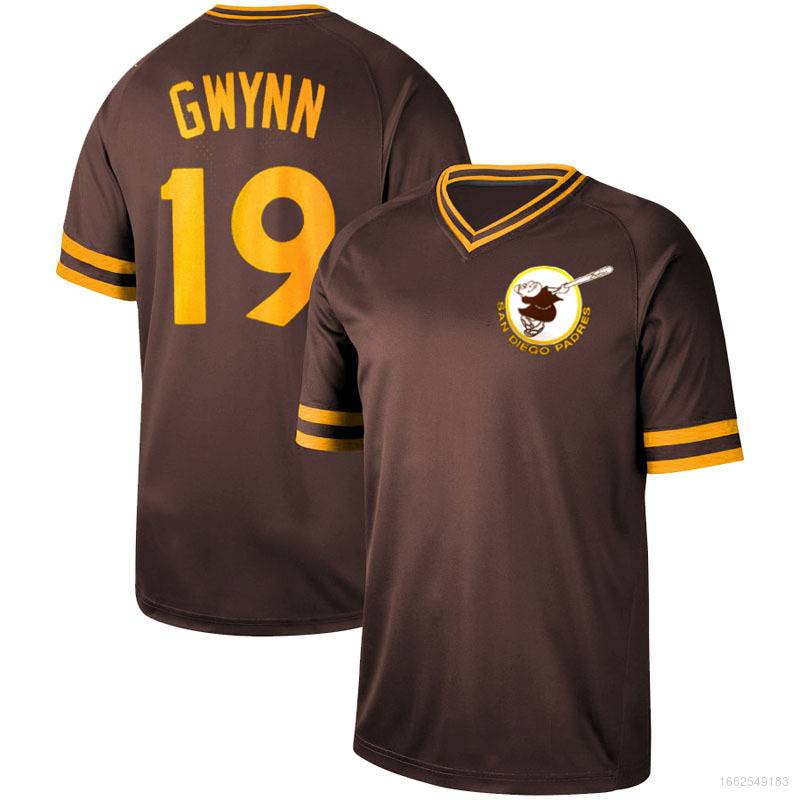 Hot MLB San Diego Padres Baseball Jersey Gwynn Machado Short Sleeve ...