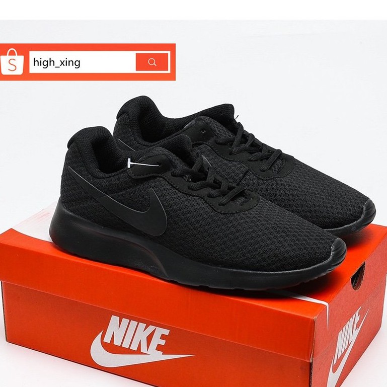 Original Nike Tanjun Black Casual Sport Shoes For Women and Men