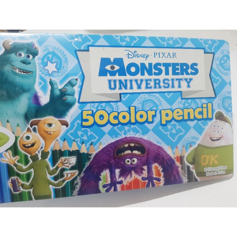 Disney Pixar Monsters University 50 Color Pencil Set | Shopee Philippines