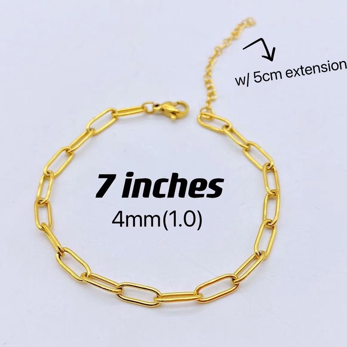 Paper Clip Chain Necklace and Bracelet Simple Elegant Hypo-allergenic ...