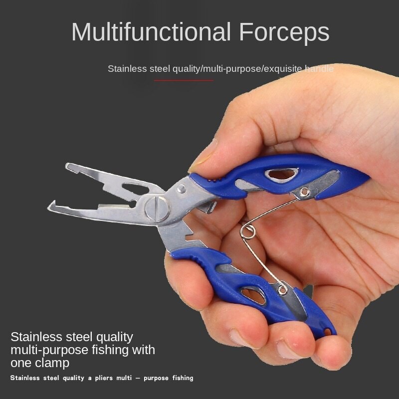 Fishing Pliers Stainless Steel Curved Mouth Fishing Pliers Multifunctional  Lure Pliers Fishing Scissors Control Fish Vigorously Horse Fishing Line  Scissors