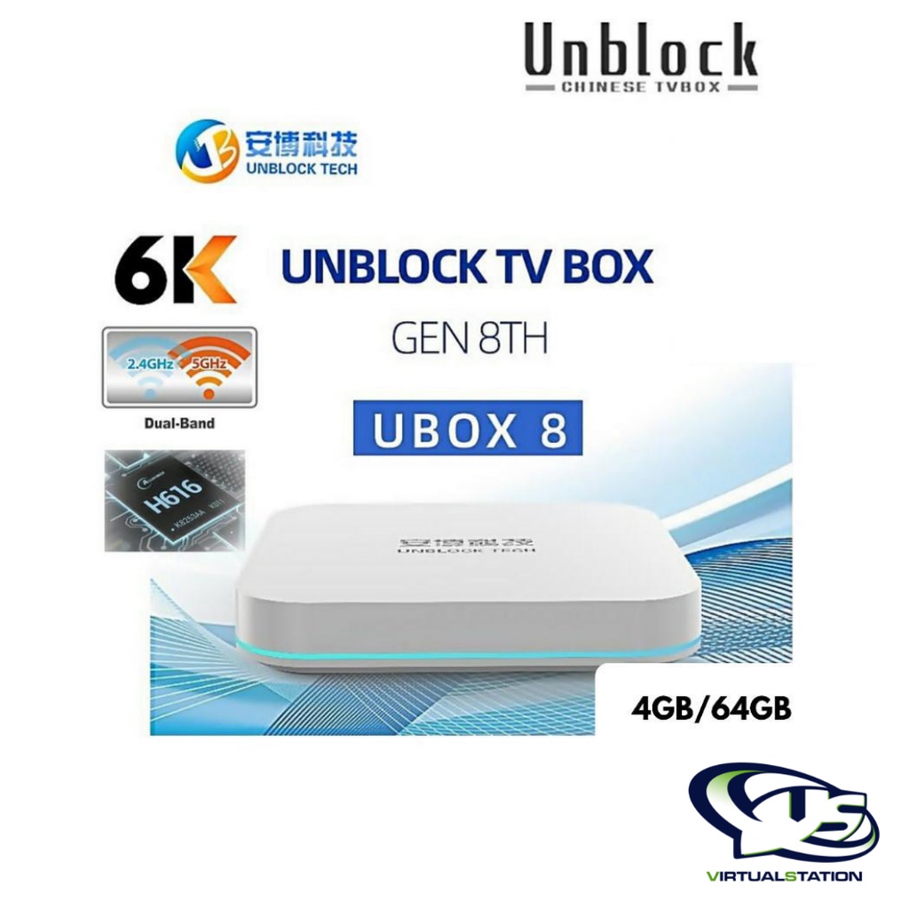 UBOX 8 Pro Max 4gb 64gb Unblock Tech TV BOX | Shopee Philippines