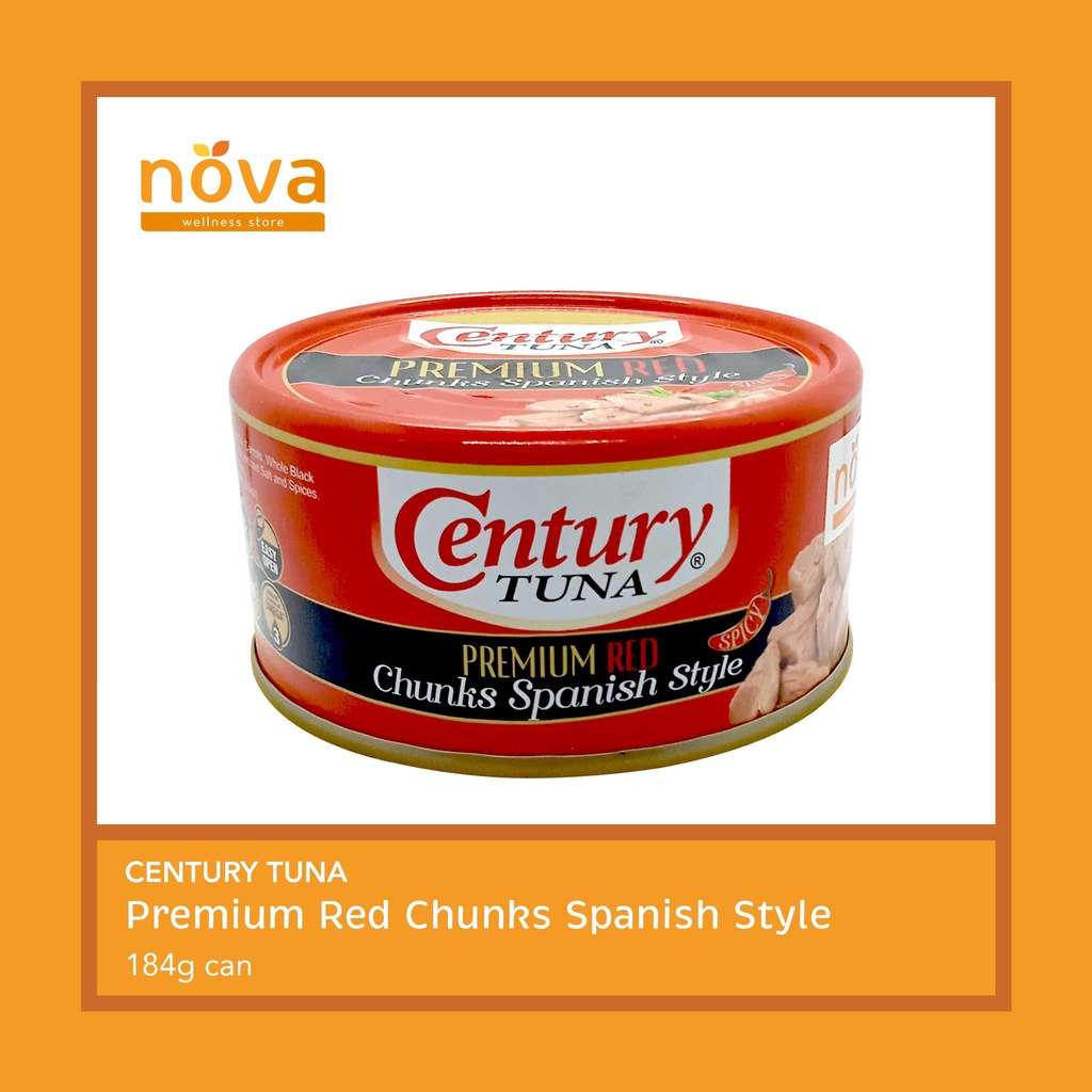 Century Tuna Premium Red Chunks Spanish Style 184g (can) Shopee