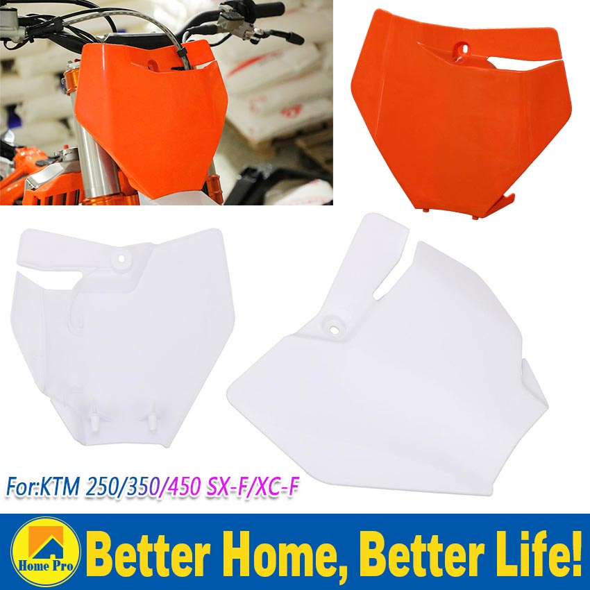 KTM Number Plate Motorcycle Front Number Plate Plastic Cover Motocross