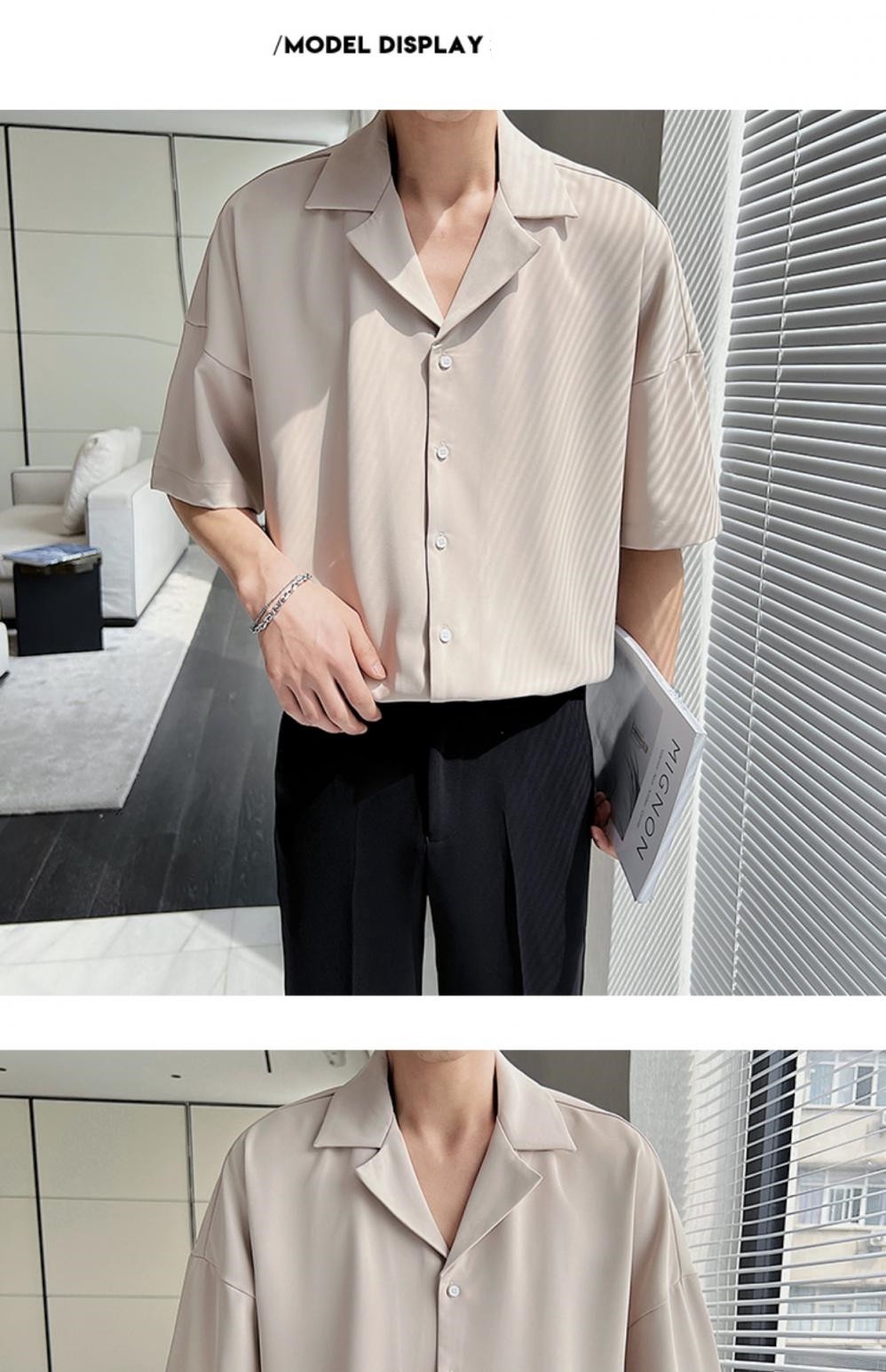 Women Long Sleeve Pure Color Striped Blouses Turn Down Collar Casual High Street Woman Fashion Shirts Feminino main image 1