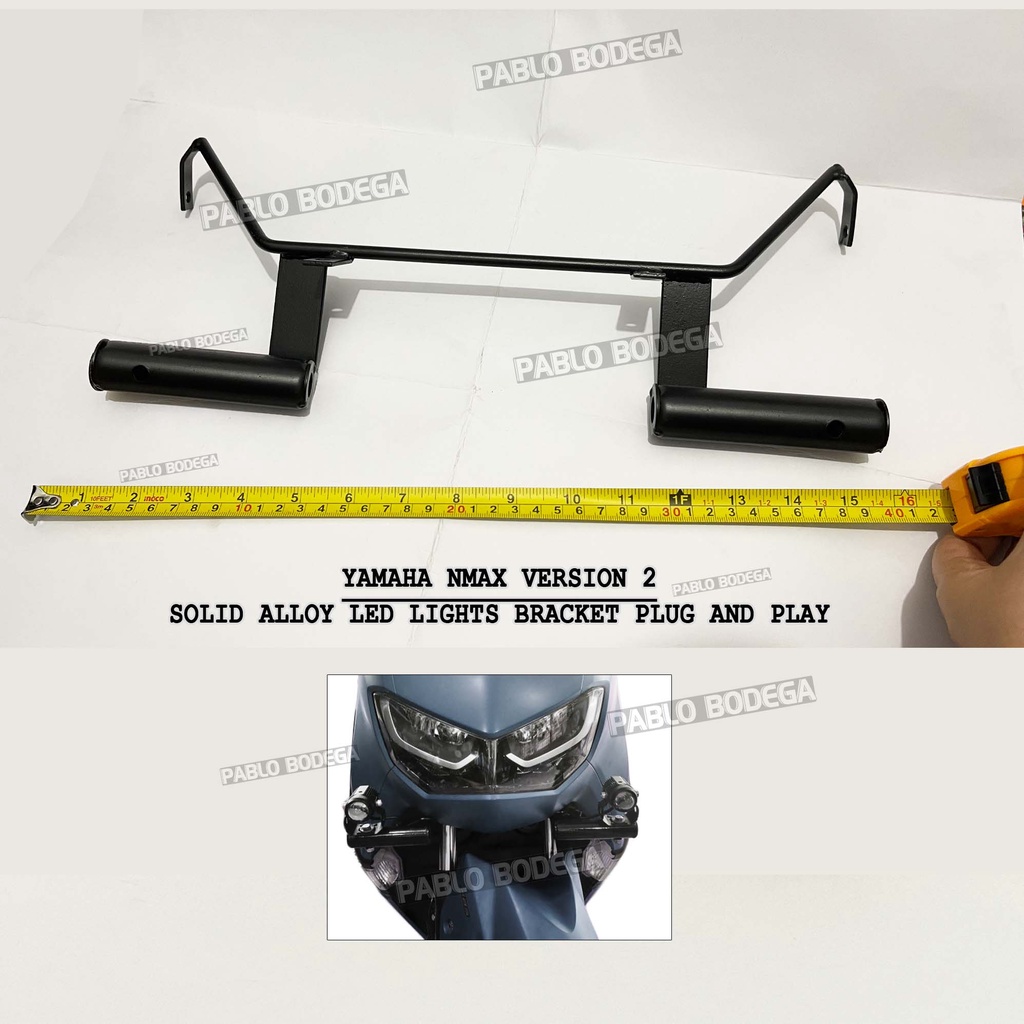 NMAX V2 LED light Bracket Version 2 Heavy Duty Solid steel type Plug ...
