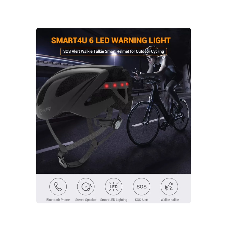 Smart4u Smart Bike Helmet | Shopee Philippines