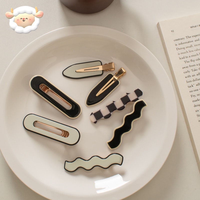 Simple Temperament Broken Hair Clip Edge Clip Duck Beak Clip Lovely