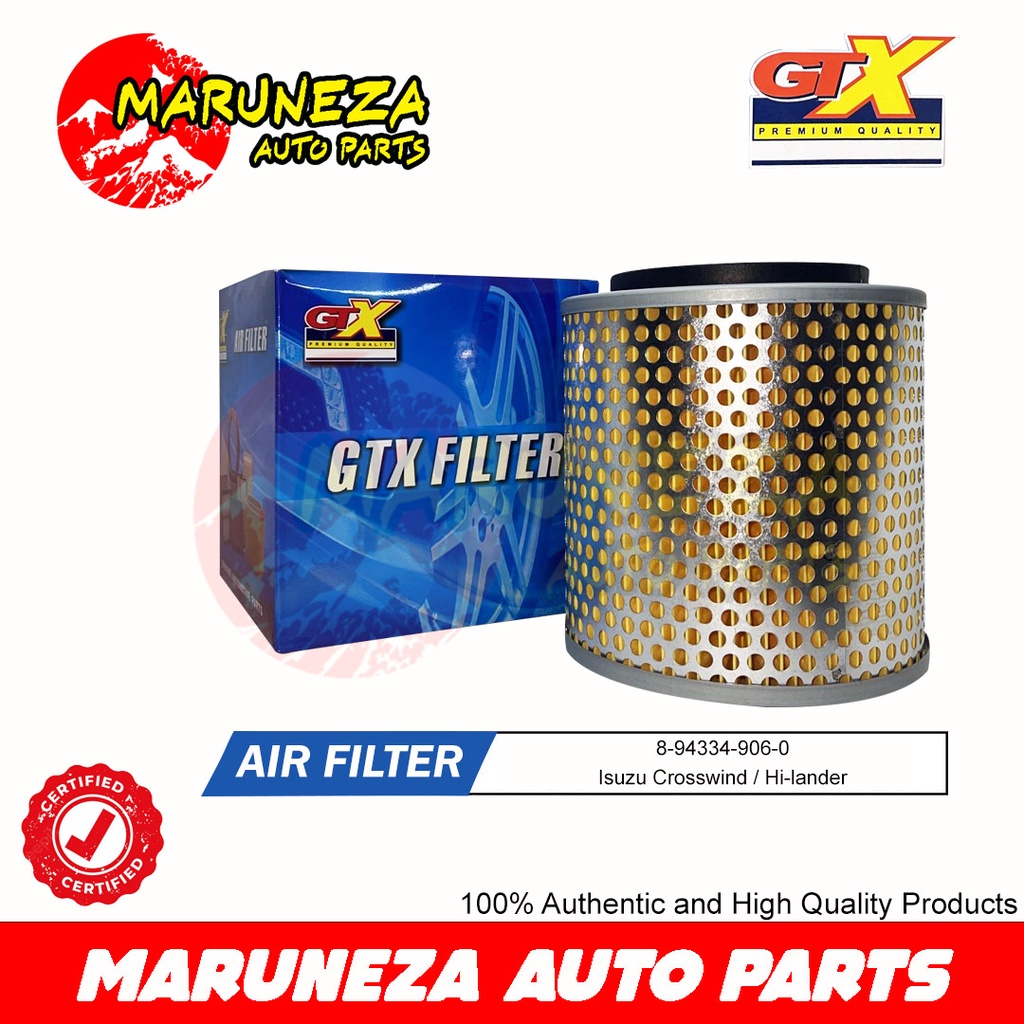 Gtx Air Filter Isuzu Crosswind Hi Lander Shopee Philippines