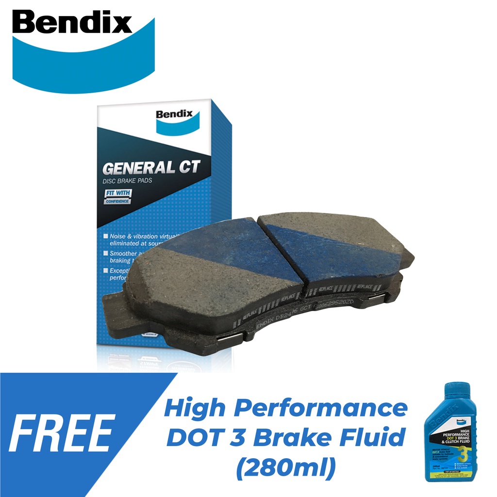 Bendix Brake Pads GCT DB2496 Front Set for Toyota Rush 2018-2022 ...