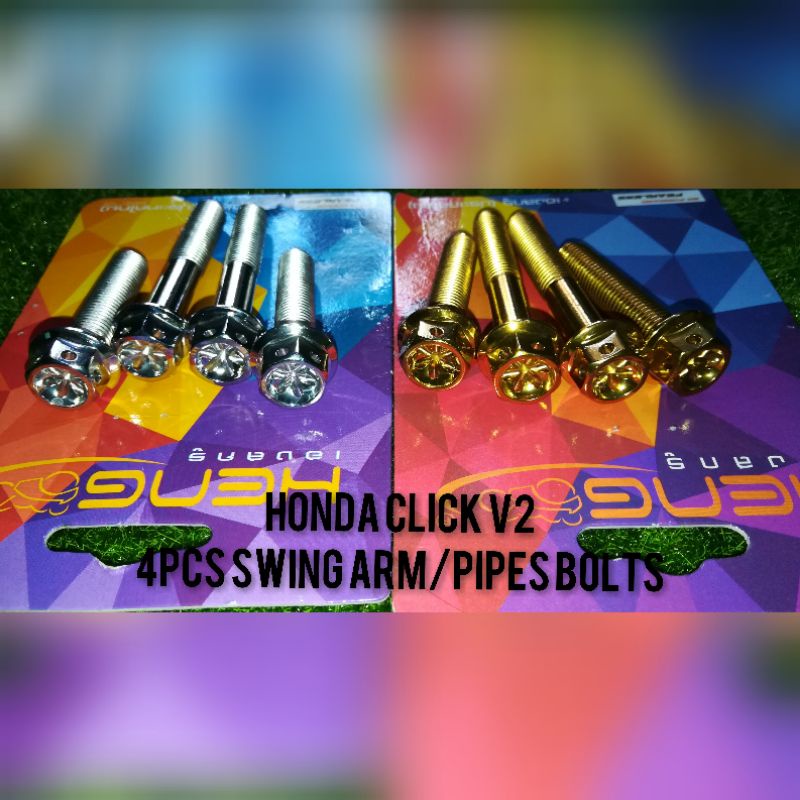 Heng Swing arm bolts&Pipe bolts for Click v3/v3/v1 Shopee Philippines
