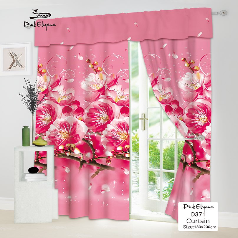 Window Curtain or Door Curtain kURTINA No Ring Home Living Fashion ...