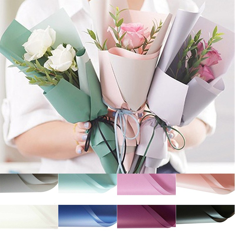 Source Yohpack Matte Waterproof Flowers Wrapping Paper Flower