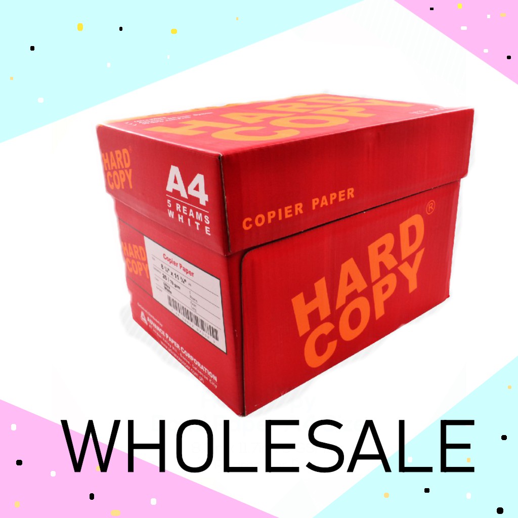Hard Copy Bond Paper [Sold Per Box/ 5reams] Shopee Philippines