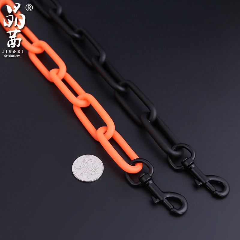 Suitable For Lv Acrylic Orange Chain Bag With Chain Soft Box Trunk Bag  Orange Black Shoulder Strap A