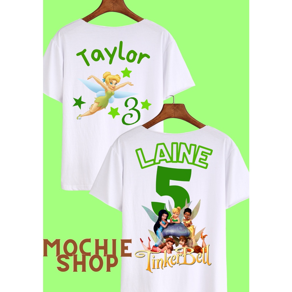 Tinkerbell Customize kids Shirt Shopee Philippines