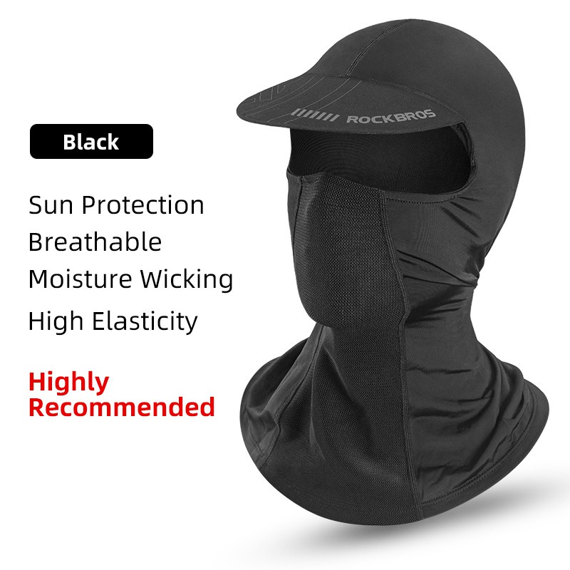 ROCKBROS Sun Protection Balaclava Cycling Face Mask Motorcycle Ice Silk ...