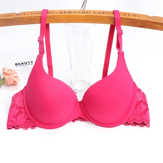 Push Up Bra Small Size 34-38 A B Cup Wired Thick Foam Seamless Bra Student  Girl Lace Bras