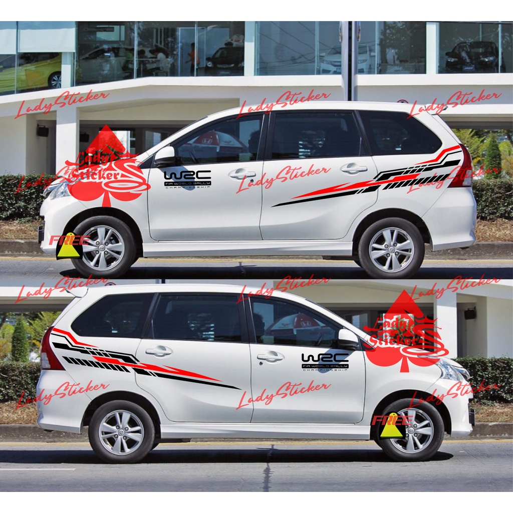 STRIPING CAR STICKER AVANZA ERTIGA VELOZ STICKER CAR STICKER AVANZA ...