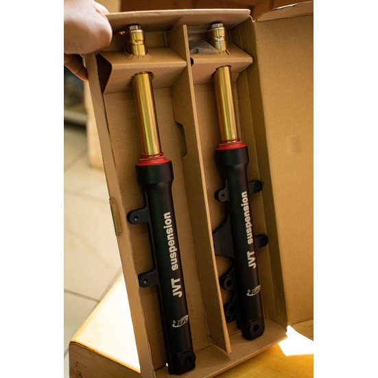JVT 27MM FRONT SHOCK GOLD WITH PRELOAD FOR AEROX V1 AND V2 | Shopee ...