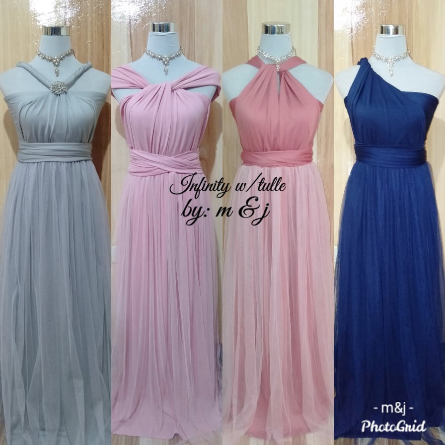 INFINITY DRESS PREMIUM QUALITY WITH TULLE