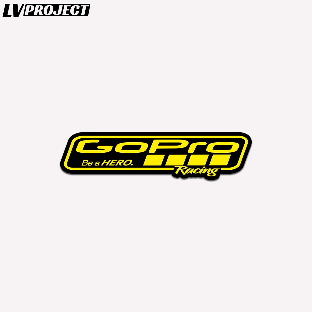 Gopro Visor Helmet Sticker Glossy Lamination Sticker Go pro Unit