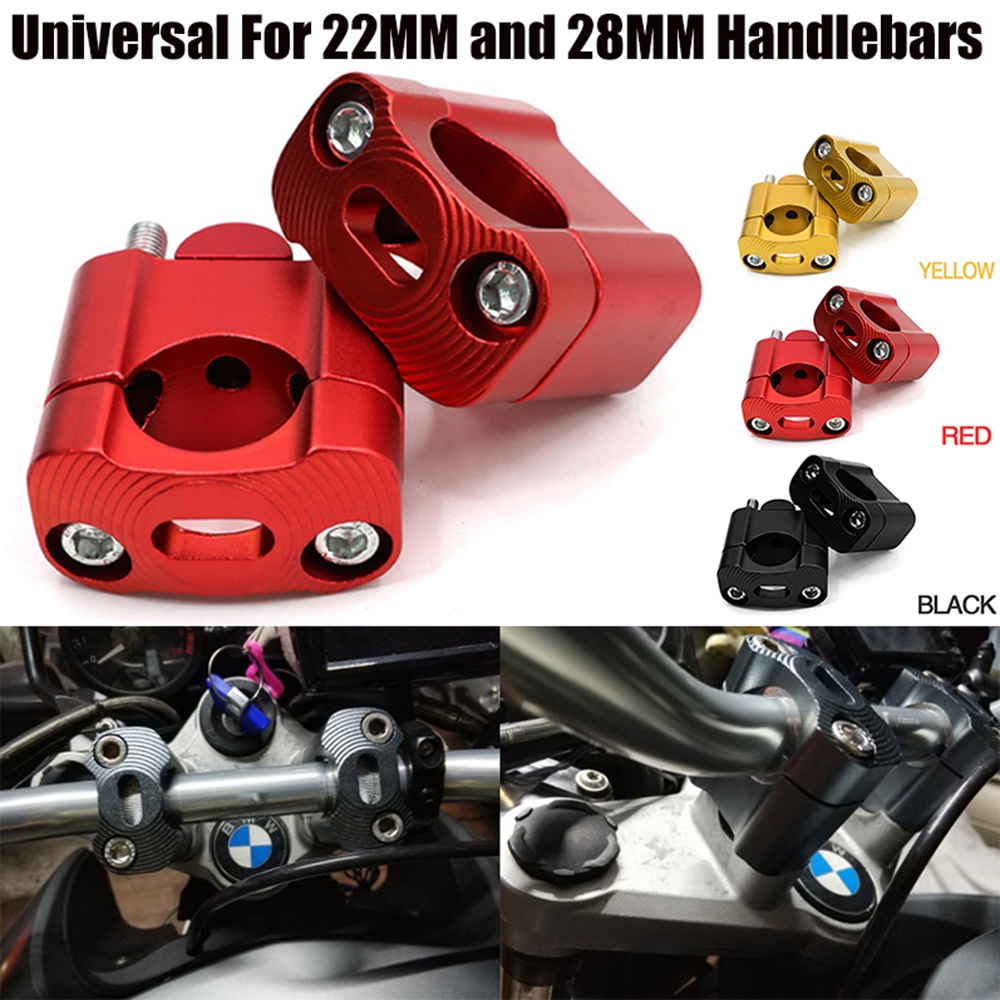 22mm 28mm Off Road Motorcycle Bar Clamps Raiser Handlebar Handle Bar ...