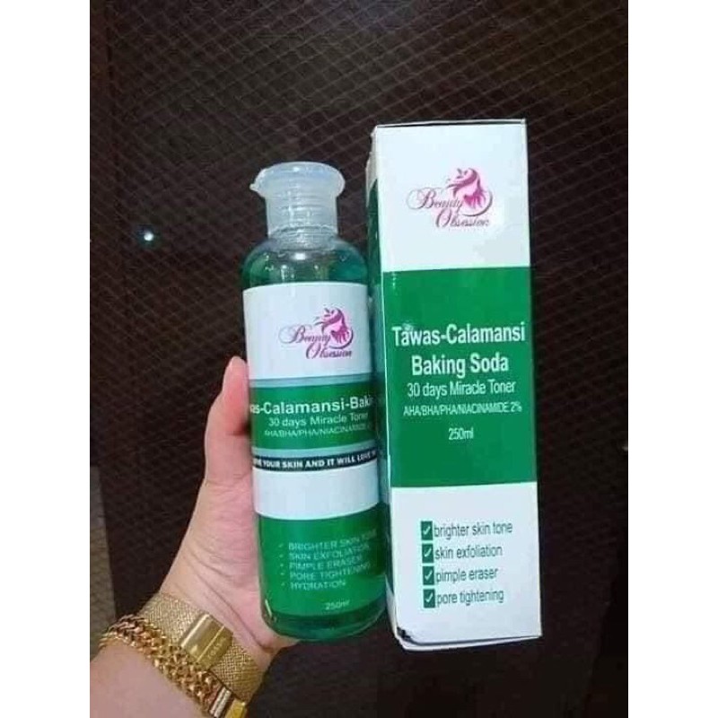 Miracle Toner Tawas-Calamansi Baking Soda 250ml | Shopee Philippines