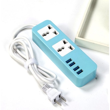 4 USB Hub Ports 2 DC Plug Socket Panel 5V 4A Quick Charger Usb Socket ...