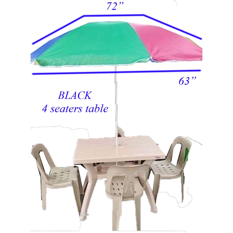 Big Umbrella & Table NO CHAIR (for SAME DAY DELIVER, MESSAGE US