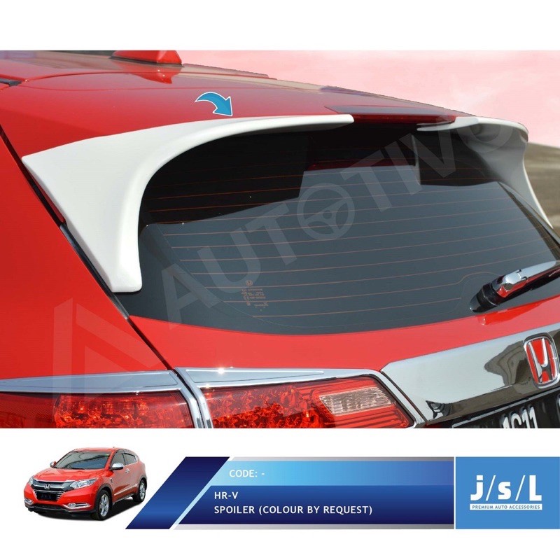 HONDA HRV 2014 2016 2018 2020 SPOILER MUGEN REAR CAR DOOR BLACK MODERN ...