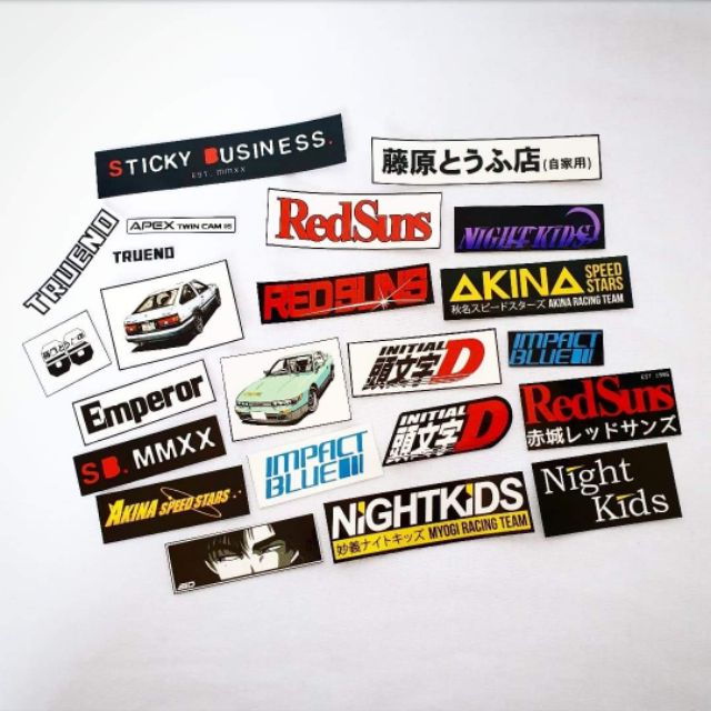 Initial deals d stickers