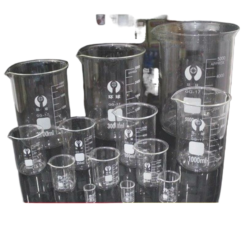 Glass beaker can be heated high temperature small measuring cup 5ml container with scale 1000ml