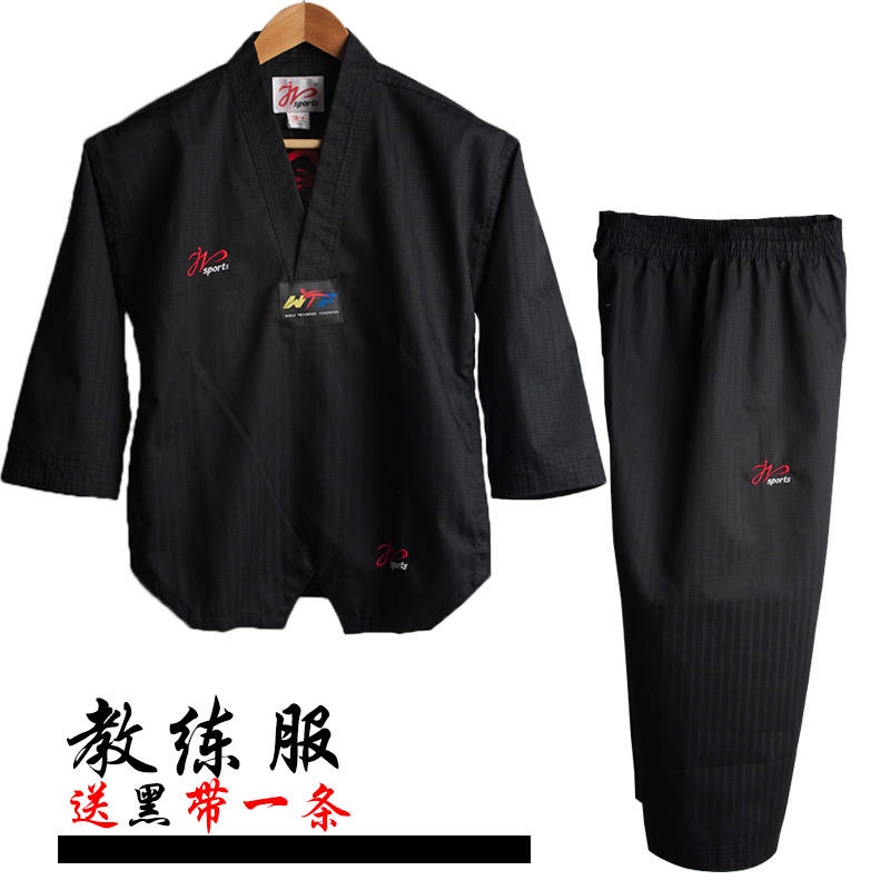 Taekwondo kix Taekwondo Uniform Muay Thai Uniform Black Taekwondo Uniform Adult Demonstration
