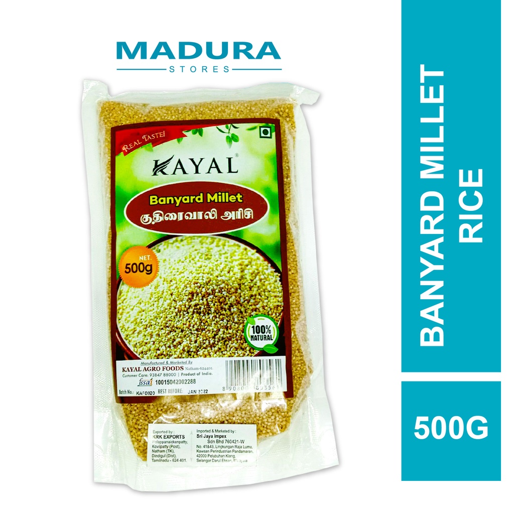 Kayal Banyard Millet (Rice) 500g Shopee Philippines