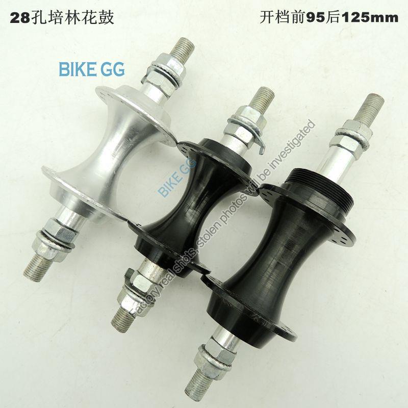 28hole folding bicycle sealed bearing hubs Screwin solid axle Perrin