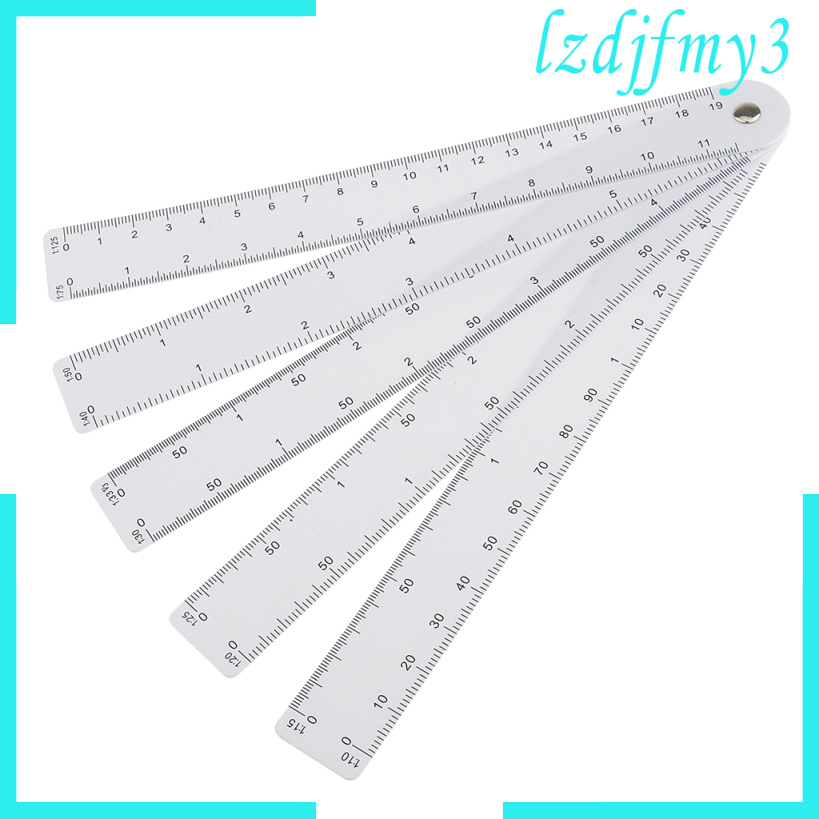 1 Set Foldable Architect Engineering Ruler Sector Scale Ratio Ruler ...