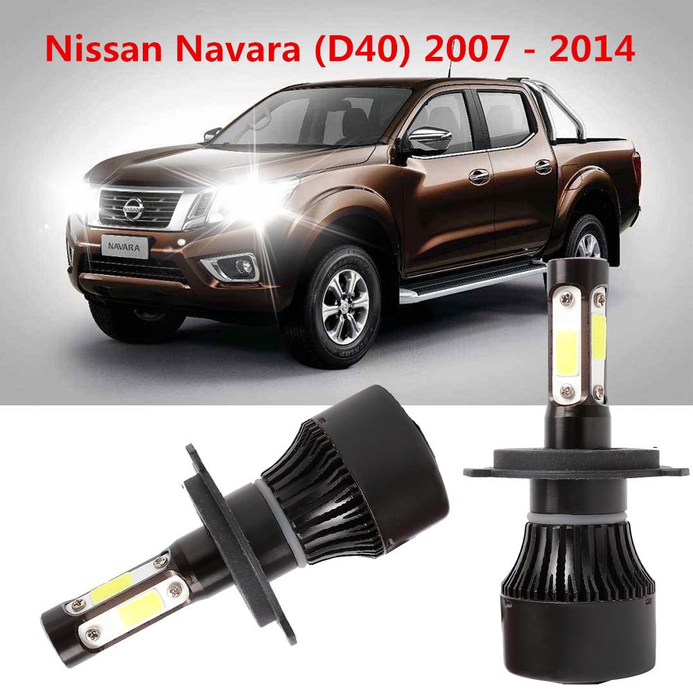 2PCS 4Side LED Headlight Light 6000K Bulb Conversion Kit for Nissan
