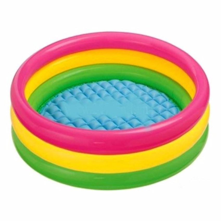 3-tier rainbow swimming pool 114x25 Intex 57412 | Shopee Philippines